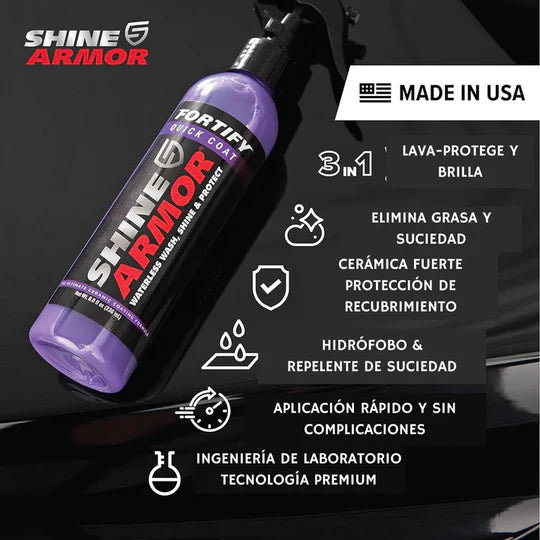 Shine Armor™ – Spray Cerámico Premium con Efecto de Cera