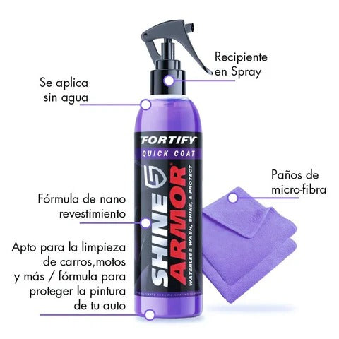 Shine Armor™ – Spray Cerámico Premium con Efecto de Cera