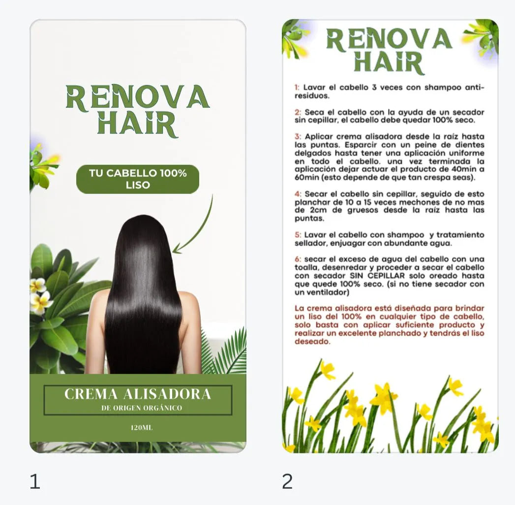 RENOVA HAIR – TRATAMIENTO INTENSIVO DE REPARACIÓN CAPILAR