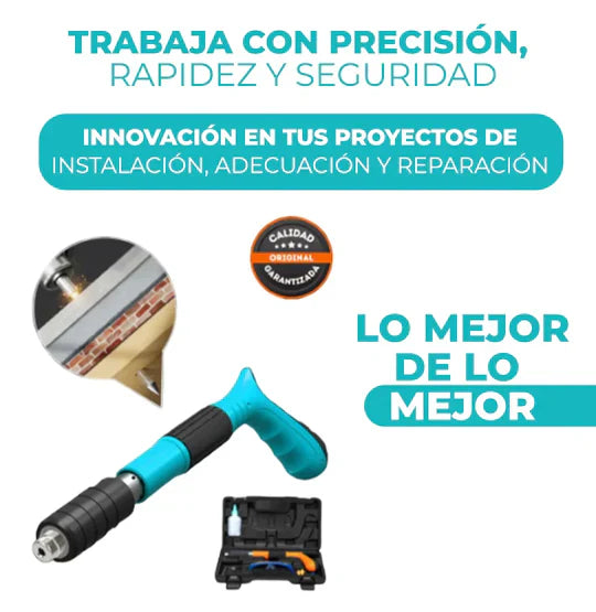 PISTOLA DE CLAVOS + LENTES DE OBSEQUIO