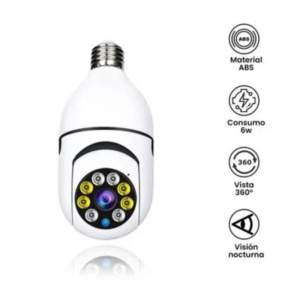 Foco Cámara Smart de Seguridad 360°
