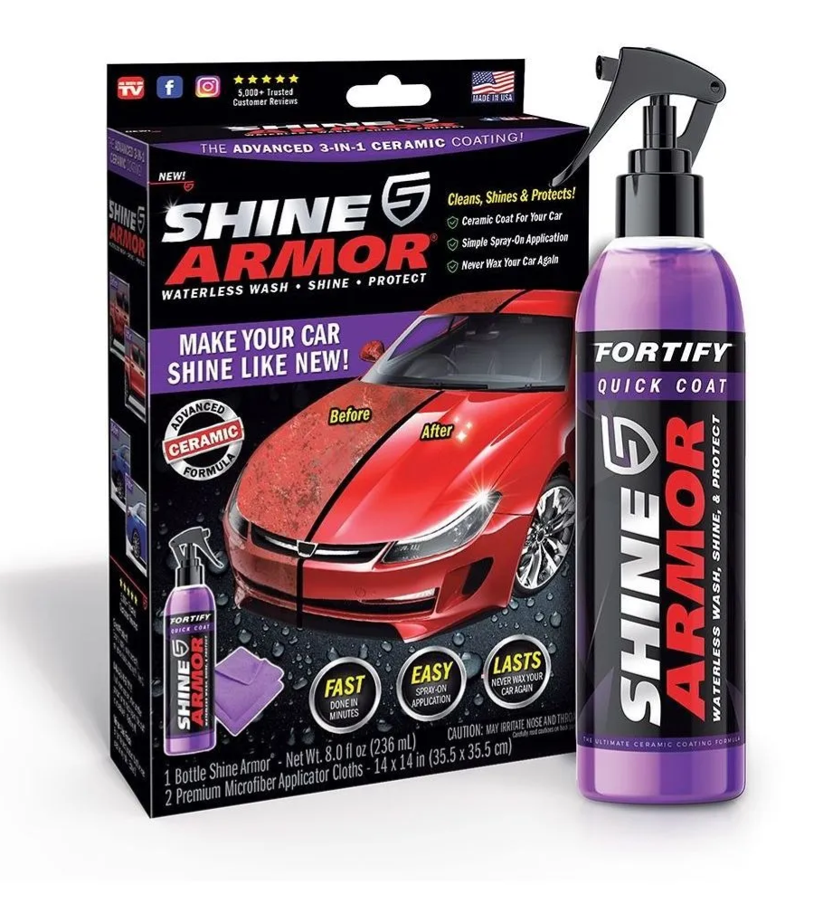 Shine Armor™ – Spray Cerámico Premium con Efecto de Cera