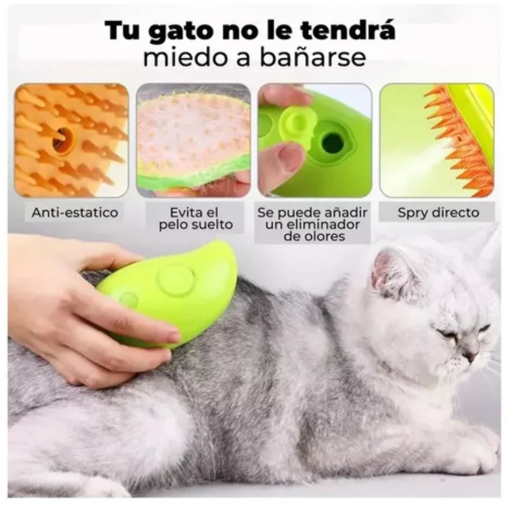 CEPILLO DE MASCOTA CON VAPOR