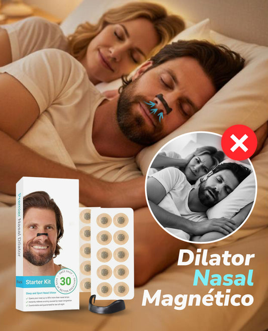 Dilatador nasal magnético antirronquidos