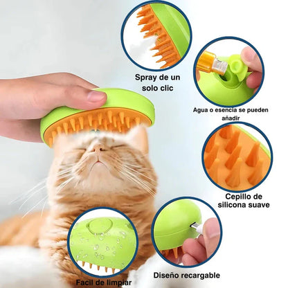 CEPILLO DE MASCOTA CON VAPOR