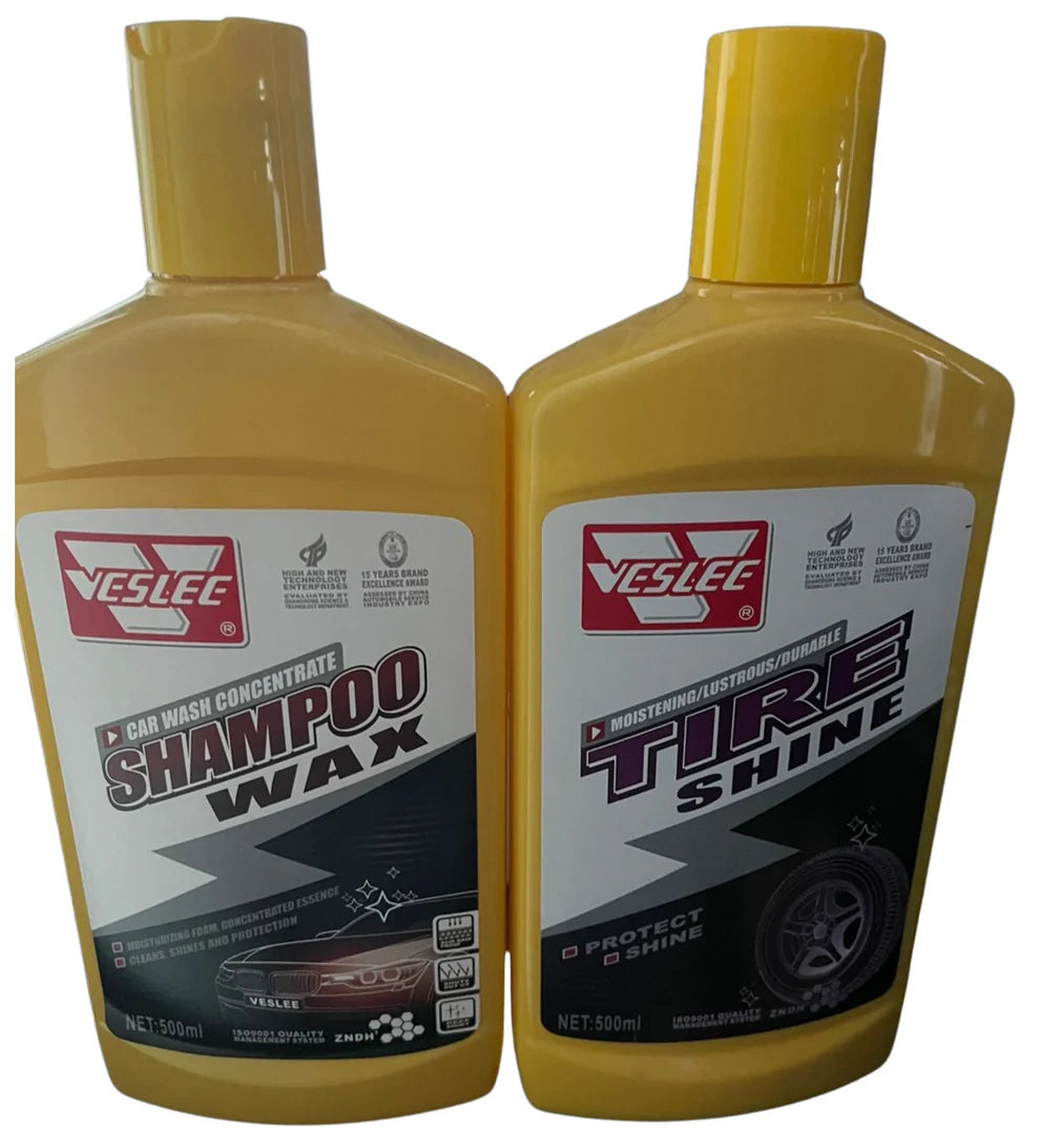 LIMPIEZA TOTAL: SHAMPOO + BRILLO PARA LLANTAS