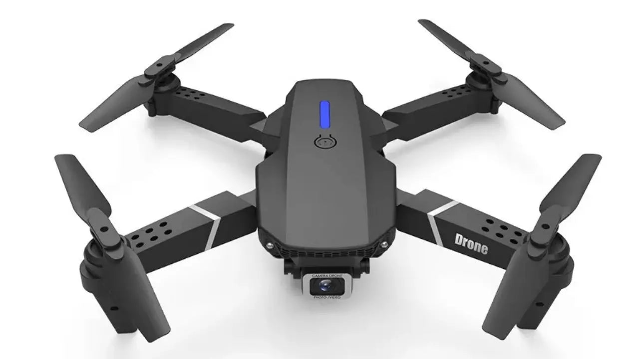 Drone cuadricóptero con antena plegable y cámara 4K