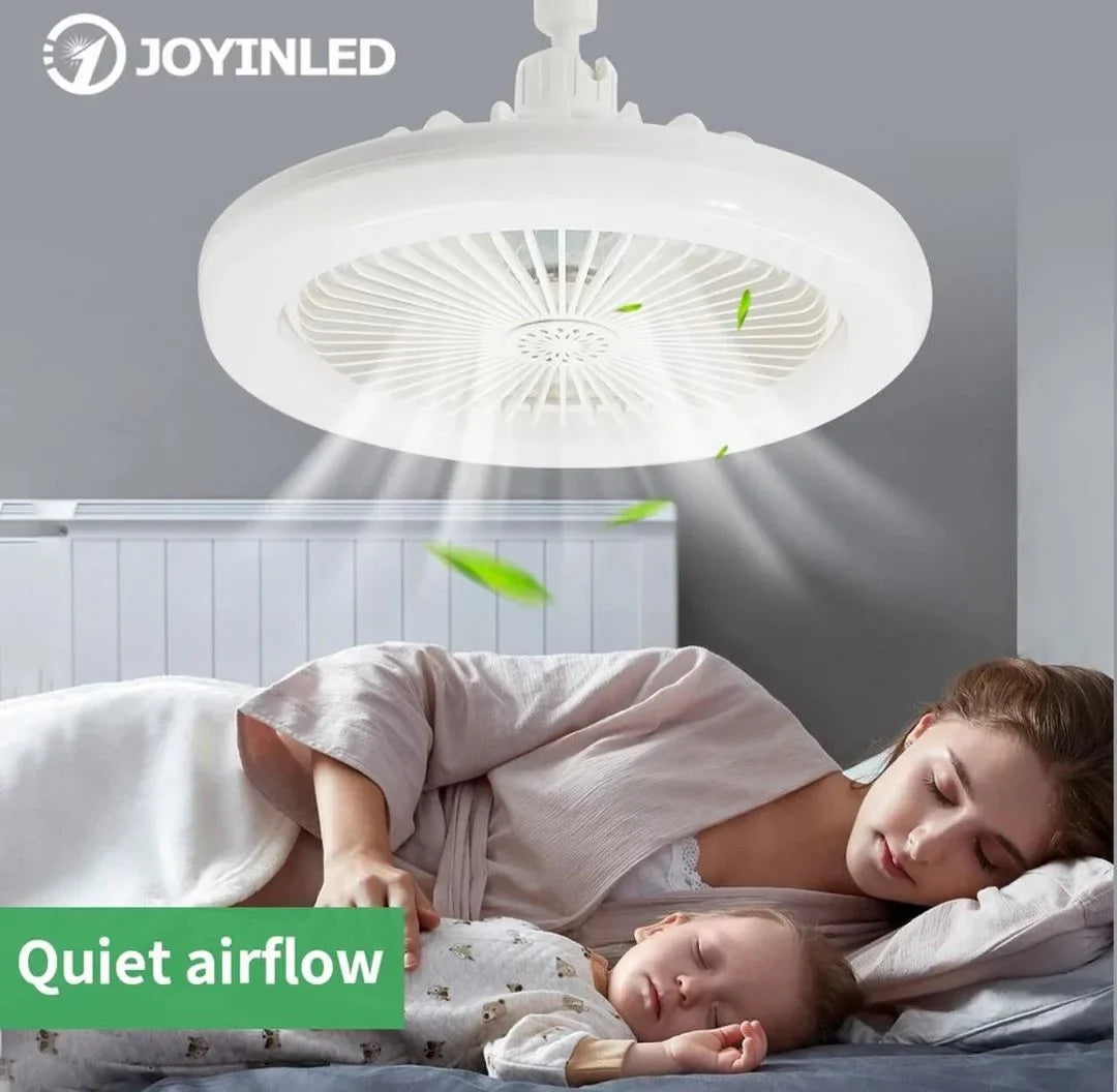 VENTILADOR CON LAMPARA LUZ LED